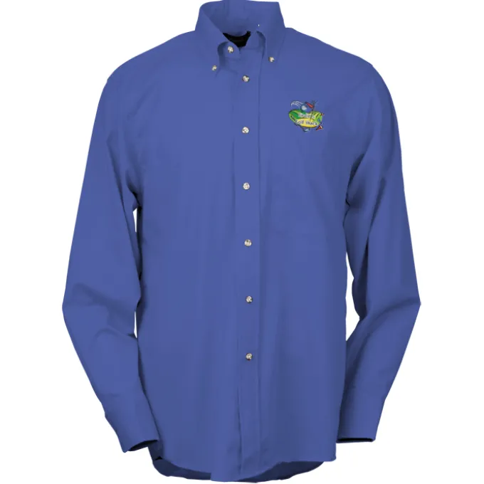 Soil Release Button Down Poplin Shirt - Men's