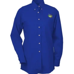 Soil Release Button Down Poplin Shirt - Ladies'