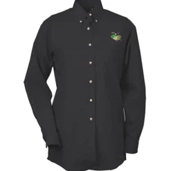 Soil Release Button Down Poplin Shirt - Ladies'