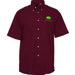 Soil Release Button Down SS Poplin Shirt - Men's