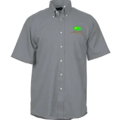 Soil Release Button Down SS Poplin Shirt - Men's