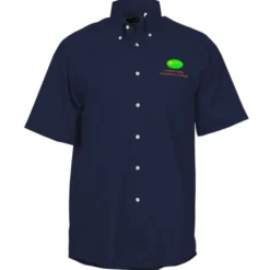 Soil Release Button Down SS Poplin Shirt - Men's