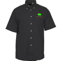 Soil Release Button Down SS Poplin Shirt - Men's