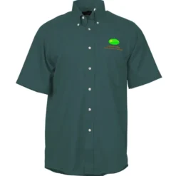 Soil Release Button Down SS Poplin Shirt - Men's
