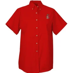 Soil Release Button Down SS Poplin Shirt - Ladies'