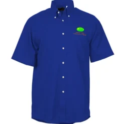 Soil Release Button Down SS Poplin Shirt - Men's - 24 hr