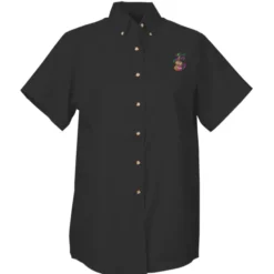 Soil Release Button Down SS Poplin Shirt - Ladies' - 24 hr