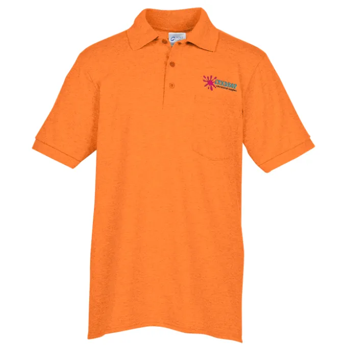 Soil Release Jersey Knit Pocket Polo - Men's