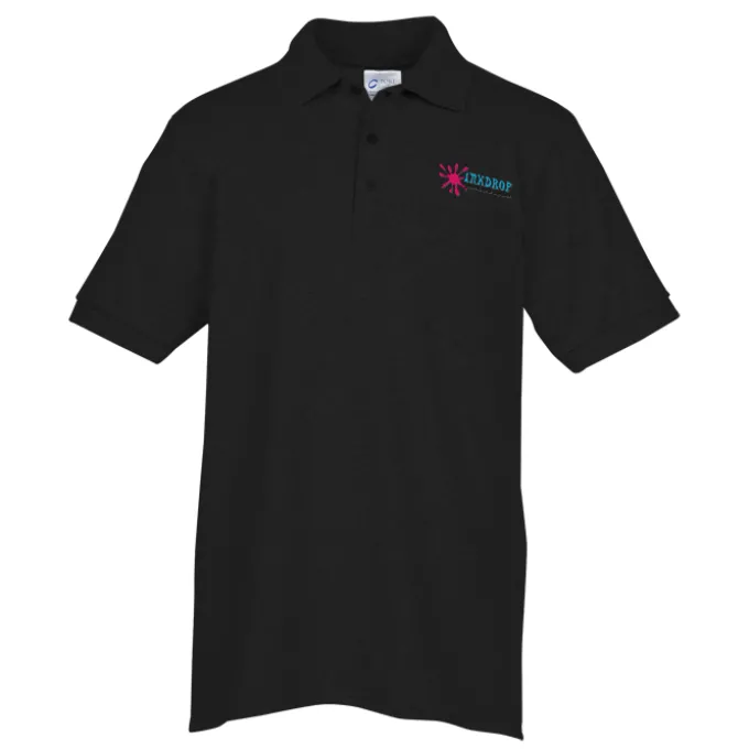 Soil Release Jersey Knit Pocket Polo - Men's