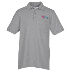 Soil Release Jersey Knit Pocket Polo - Men's