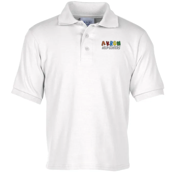 Soil Release Jersey Knit Polo - Youth