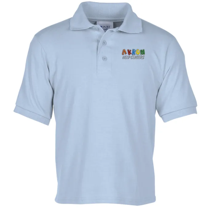 Soil Release Jersey Knit Polo - Youth