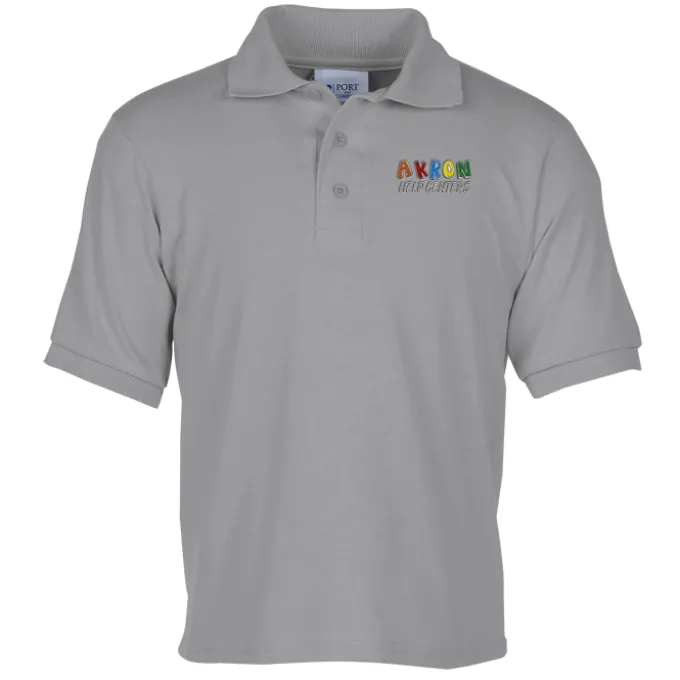 Soil Release Jersey Knit Polo - Youth