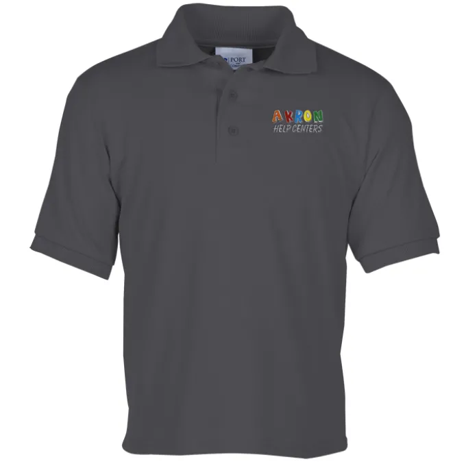 Soil Release Jersey Knit Polo - Youth
