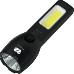 Solar Powered Rechargeable COB Flashlight