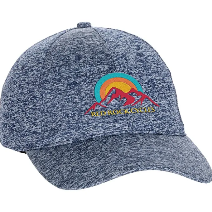Solid Heathered Cap - Embroidered