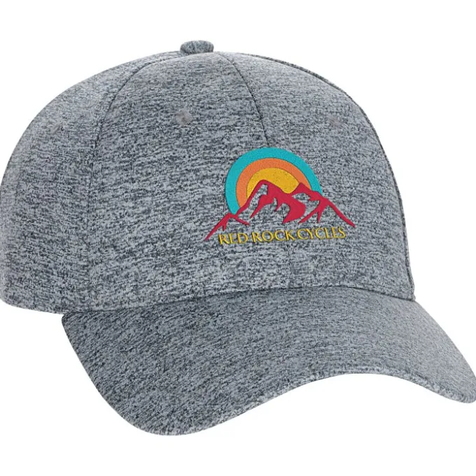 Solid Heathered Cap - Embroidered