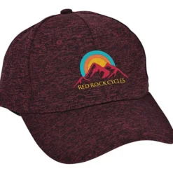 Solid Heathered Cap - Embroidered