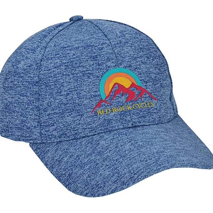 Solid Heathered Cap - Embroidered