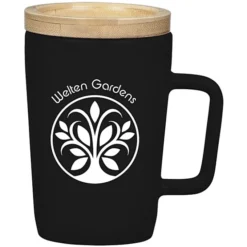 Sonder Coffee Mug with Bamboo Lid / Coaster - 14 oz