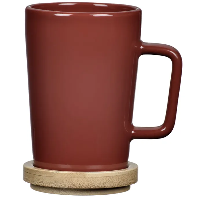 Sonder Coffee Mug with Bamboo Lid / Coaster - 14 oz