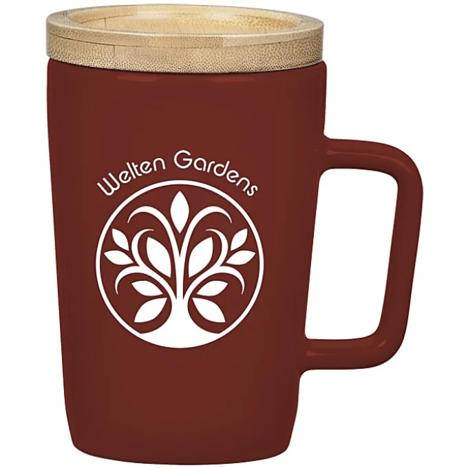 Sonder Coffee Mug with Bamboo Lid / Coaster - 14 oz