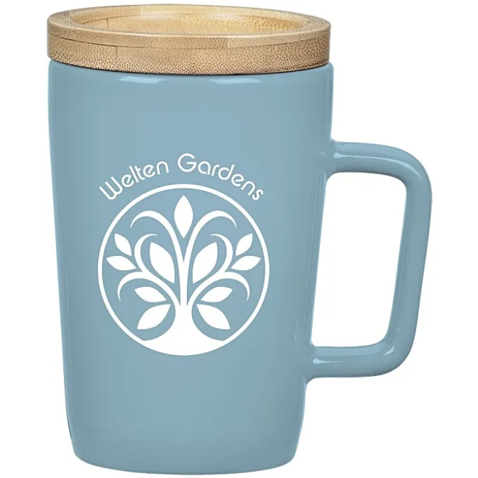 Sonder Coffee Mug with Bamboo Lid / Coaster - 14 oz