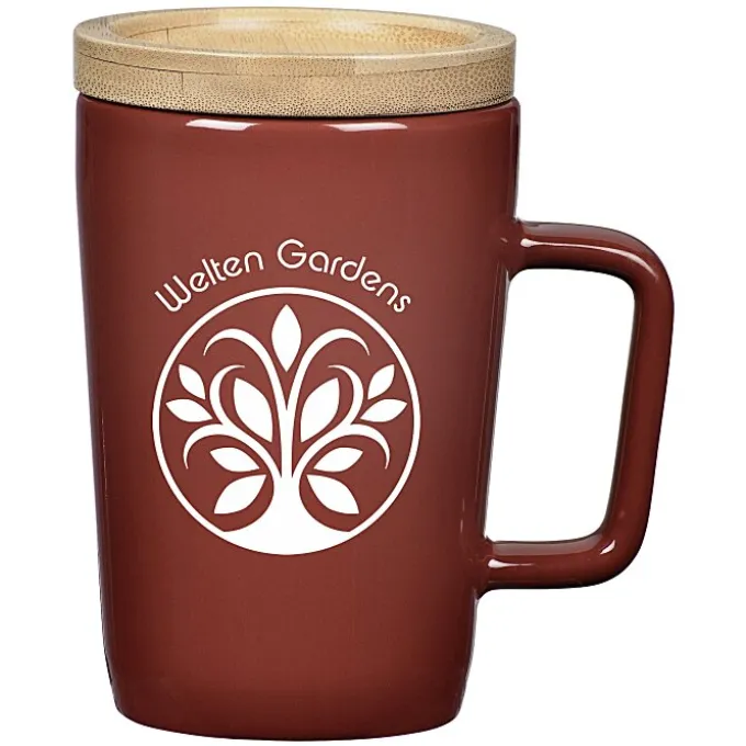 Sonder Coffee Mug with Bamboo Lid / Coaster - 14 oz