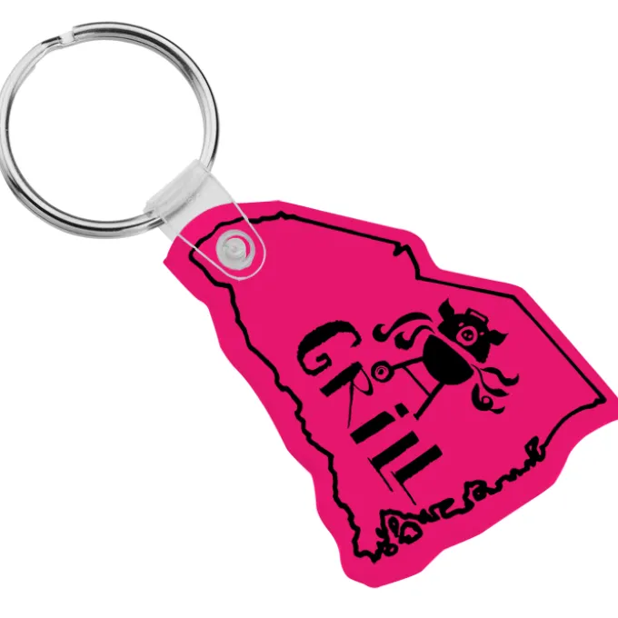 South Carolina Soft Keychain - Translucent