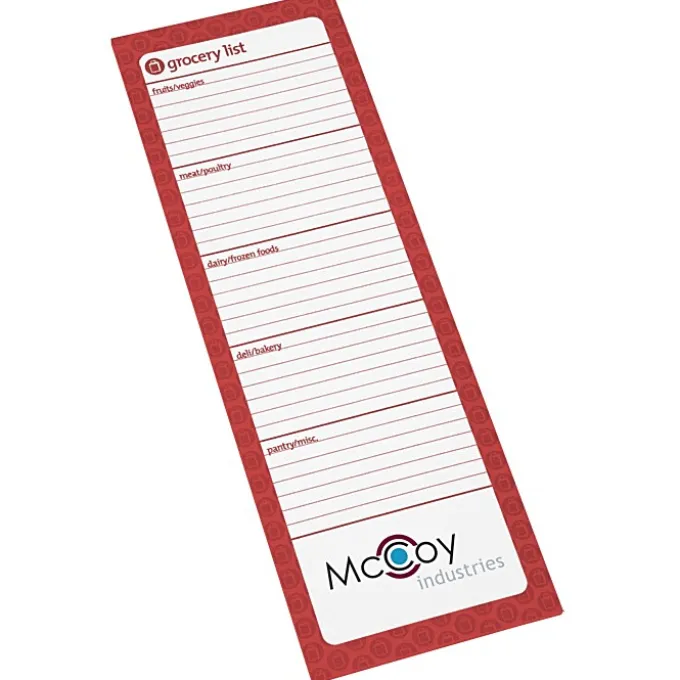 Souvenir Magnetic Manager Notepad - Grocery - 25 Sheet