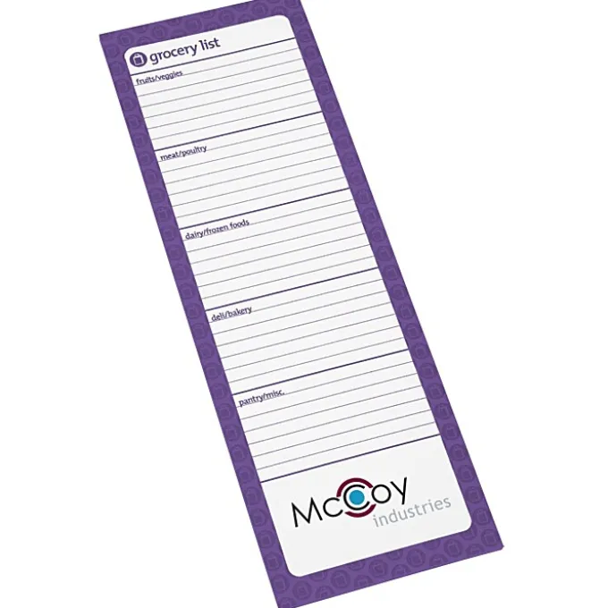 Souvenir Magnetic Manager Notepad - Grocery - 25 Sheet