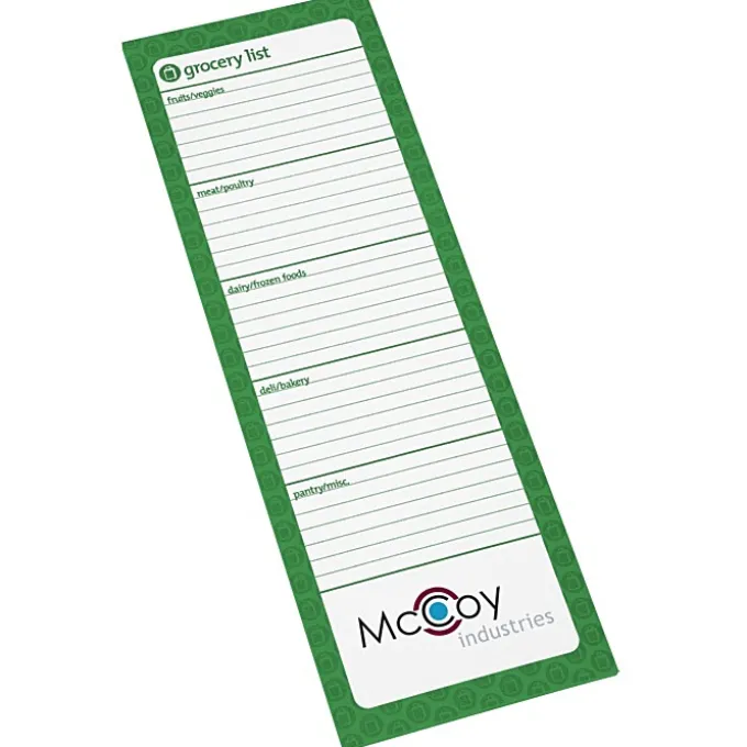 Souvenir Magnetic Manager Notepad - Grocery - 25 Sheet