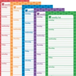 Souvenir Magnetic Manager Notepad - Weekly - 50 Sheet