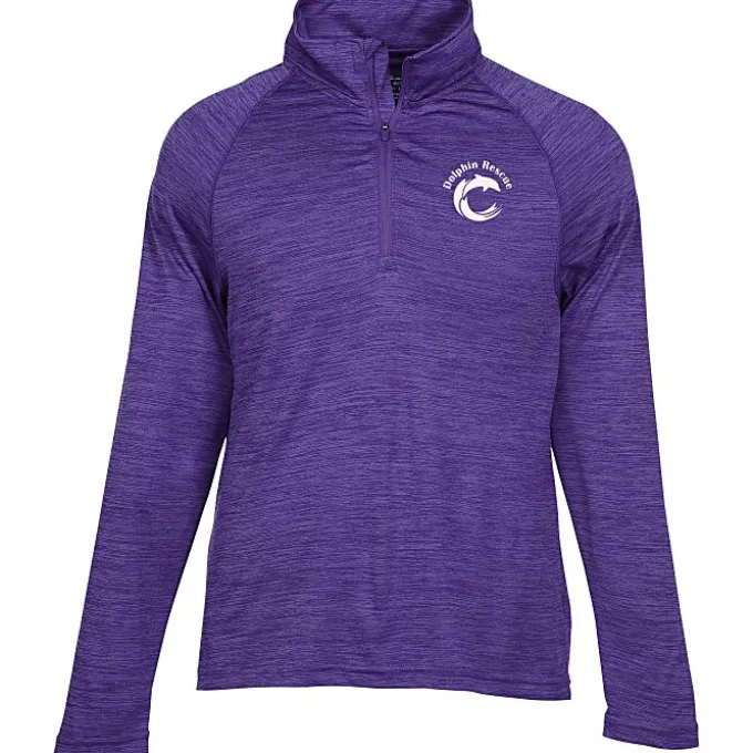 Space-Dyed 1/4-Zip Performance Pullover - Men's - Screen