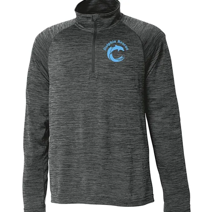 Space-Dyed 1/4-Zip Performance Pullover - Youth - Screen