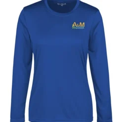 Spin Dye Jersey LS Tee - Ladies' - Embroidered
