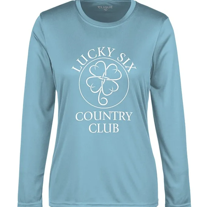 Spin Dye Jersey LS Tee - Ladies' - Screen
