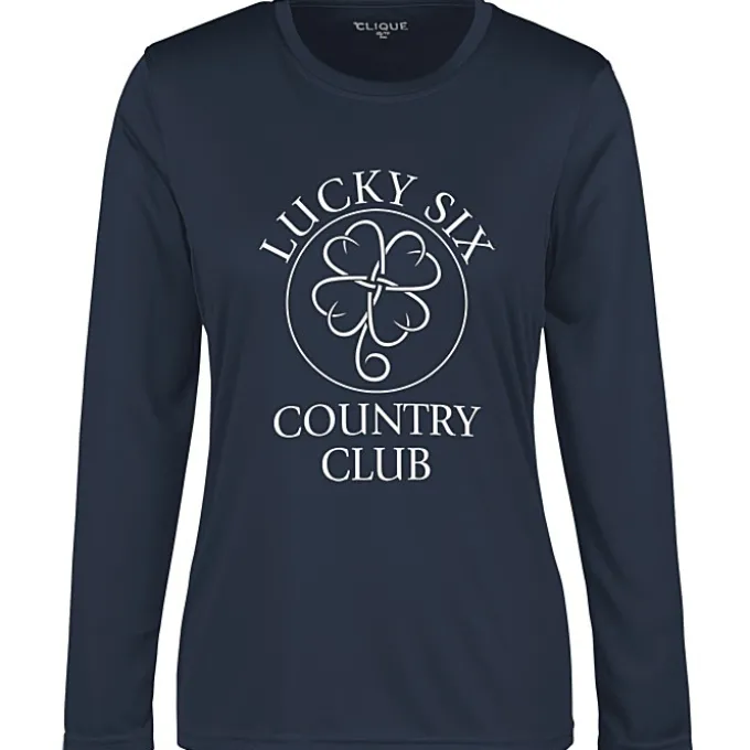 Spin Dye Jersey LS Tee - Ladies' - Screen