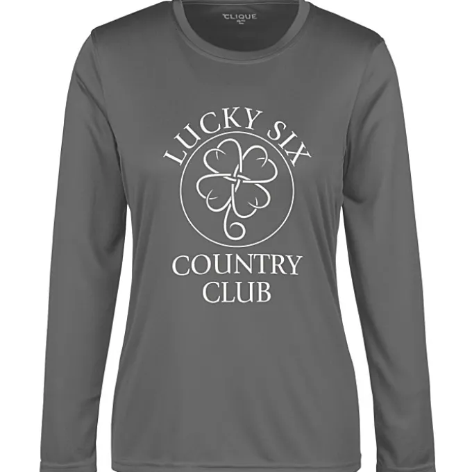 Spin Dye Jersey LS Tee - Ladies' - Screen