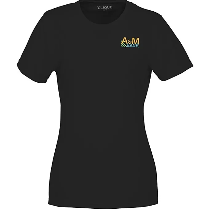 Spin Dye Jersey Tee - Ladies' - Embroidered