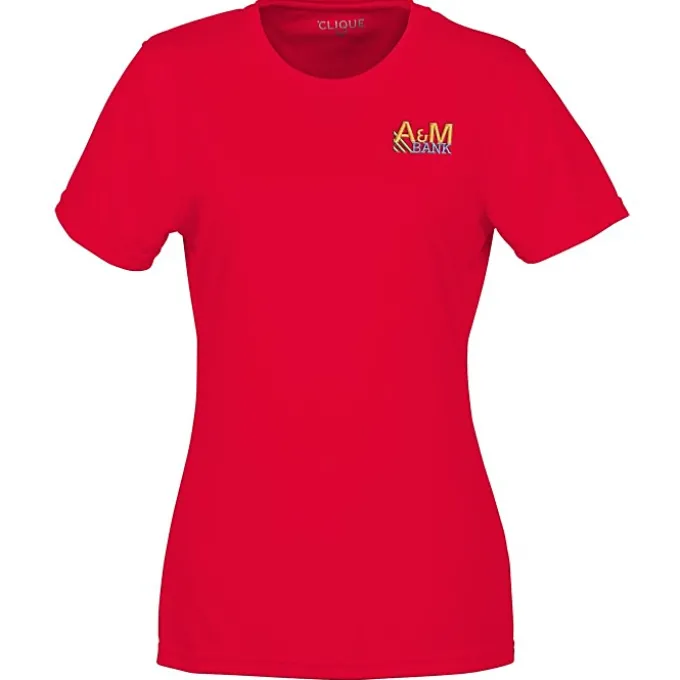 Spin Dye Jersey Tee - Ladies' - Embroidered