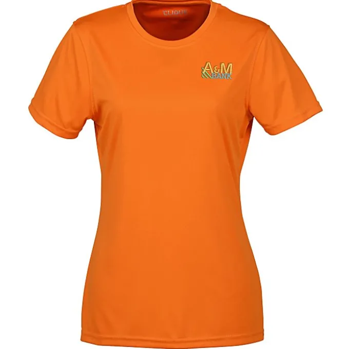 Spin Dye Jersey Tee - Ladies' - Embroidered