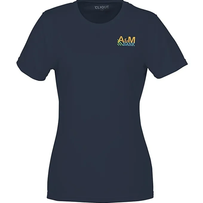 Spin Dye Jersey Tee - Ladies' - Embroidered