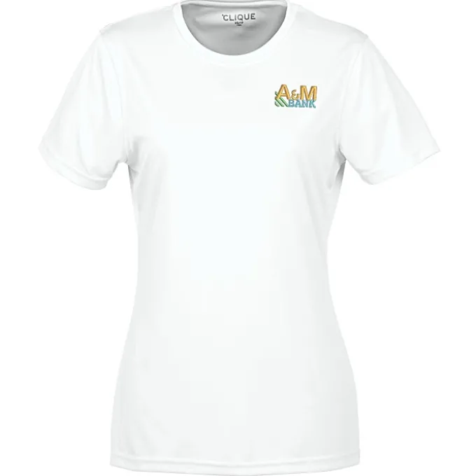 Spin Dye Jersey Tee - Ladies' - Embroidered
