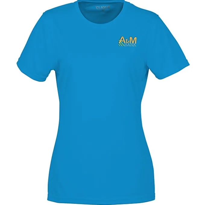 Spin Dye Jersey Tee - Ladies' - Embroidered