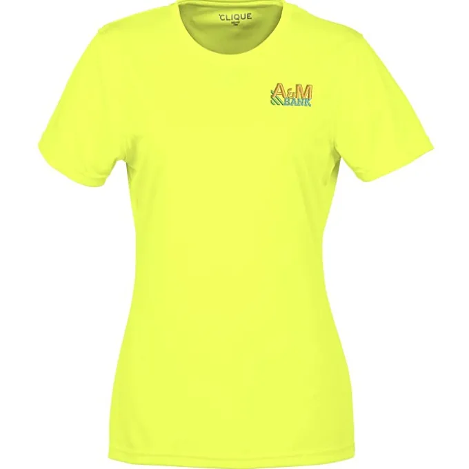 Spin Dye Jersey Tee - Ladies' - Embroidered