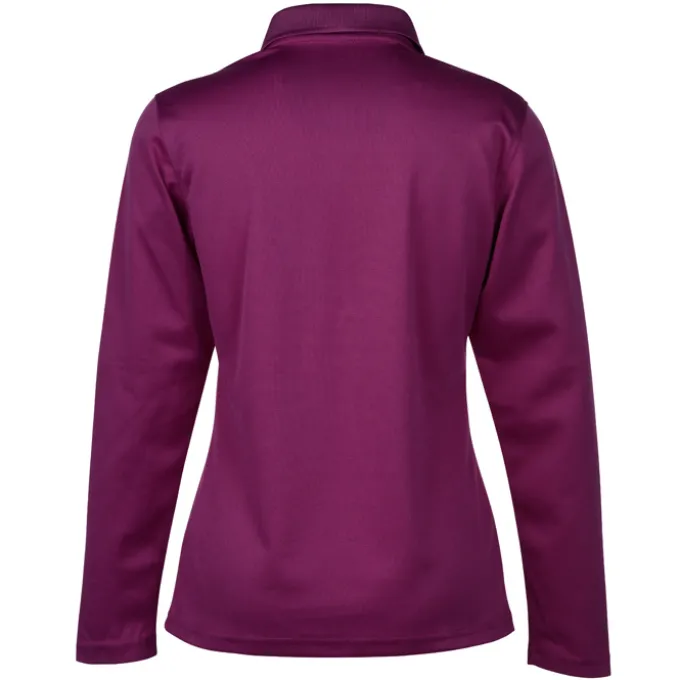 Spin Dye Long Sleeve Pique Polo - Ladies' - Embroidered