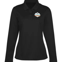 Spin Dye Long Sleeve Pique Polo - Ladies' - Full Color
