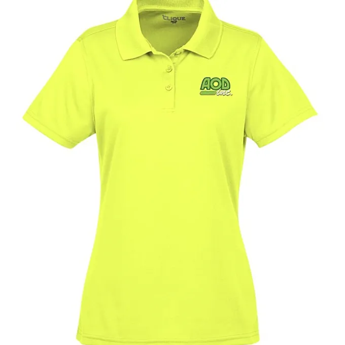 Spin Dye Pique Polo - Ladies' - Embroidered