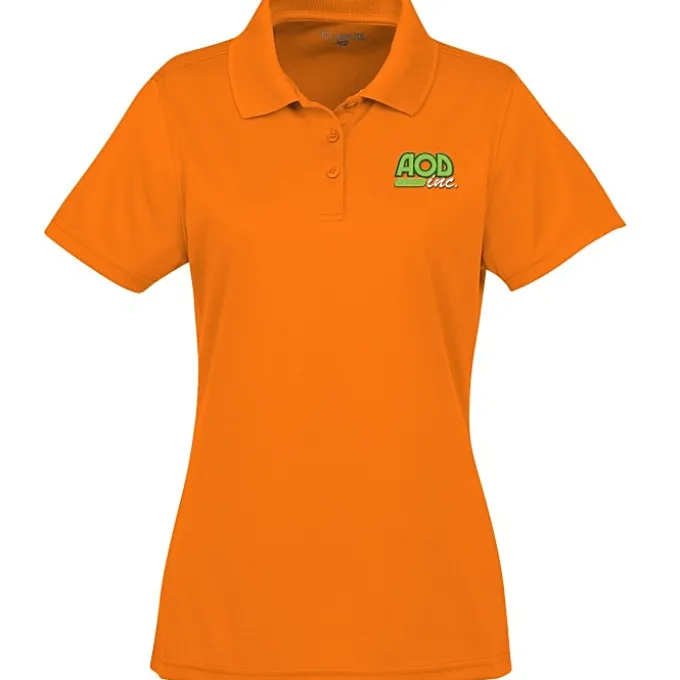 Spin Dye Pique Polo - Ladies' - Embroidered